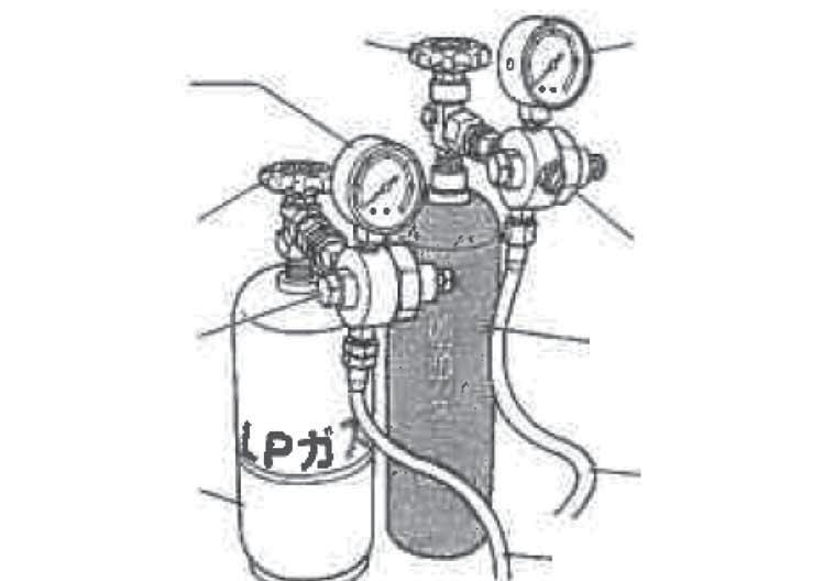 2. Cylinder without adjustment valve 2 nd side gauge pressure is adjusted by the adjuster.