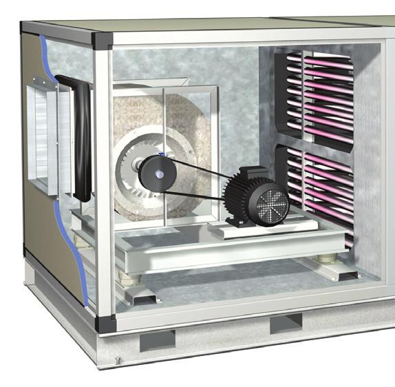 DF - IDF air handling units GAS FIRED COMBINED HEATING AND VENTILATION Specification Typical Indirect Fired Unit Heater Anodised aluminium framework with optional