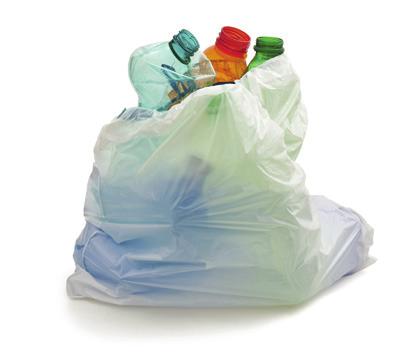 Do not bag recyclables. Plastic bags have a habit of getting tangled in equipment.
