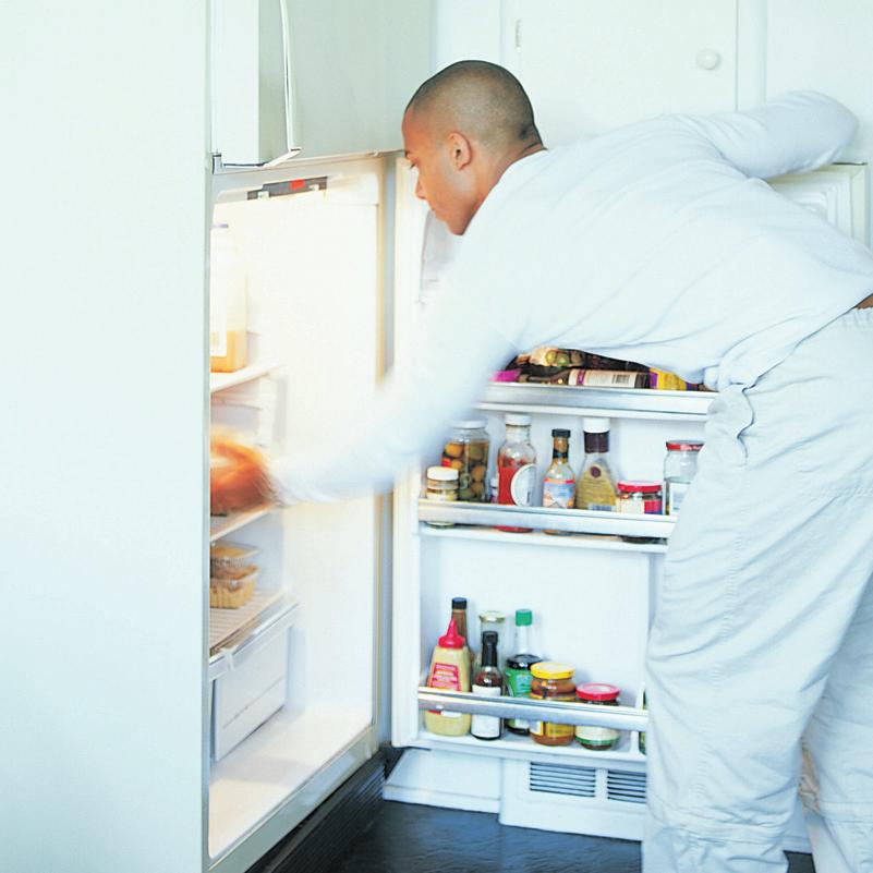 Microorganisms grow more rapidly at warmer temperatures, and research shows that keeping a constant refrigerator temperature of 40 F or below helps slow growth of these harmful microbes.