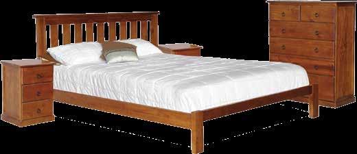 MUSTANG pine MUSTANG Bedroom Suite Queen Bed