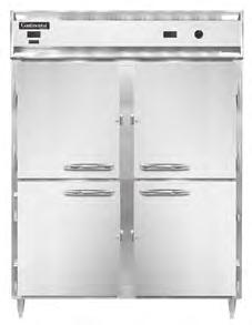 DL2RWE-HD DL2RWE-PT-HD Reach-Ins & Pass-Thrus Dual Temperature models have separate, performance-rated refrigeration/heating systems in refrigerator/heating compartments.