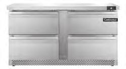 SW27-FB-D SW32-FB-D SW48-FB-D SW60-FB-D SW72-FB-D Door & Drawer Models Worktops are designed to maintain NSF-7 temperatures in 100 F ambient.