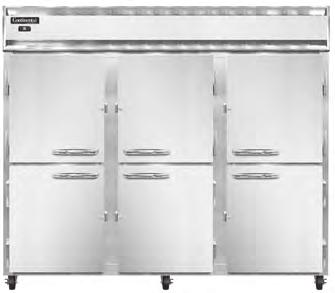 Cam-Action, Lift-Off Hinges Heavy Duty, Epoxy-Coated Steel Shelves Automatic, Electric Condensate Evaporator Magnetic Snap-In Door Gasket Cylinder Lock in Each Door 5 Casters Self-Closing Doors LED