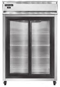 2R-SGD/2RS-SGD 2R-SGD-HD/2RS-SGD-HD Display Refrigerators w/ Sliding Glass Doors - Standard Depth & Shallow Depth Cabinet Construction: Standard Models: Stainless Steel Front, Aluminum End Panels and