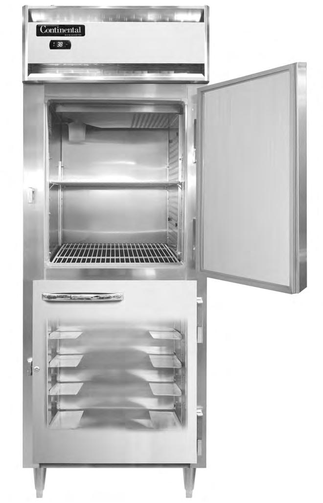 Reach-Ins & Pass-Thrus Standard & Shallow Depth Slim Line & Extra-Wide Refrigerators, Freezers & Warmers Designer Line Refrigerators and Freezers utilize a Plug refrigeration system where the