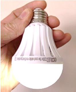 This Cool White closely replicates a 15w CFL A60 Globe with the additional advantage of automatically switching on using its internal power supply during power failure or load shedding.