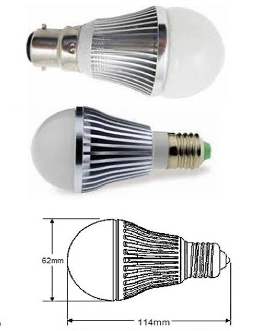 B14 B22E27g-7wD E14 B22 E27 E40 SPO 50000 550 (cw) / 500 (ww) 6000k Cool White 2900k Warm White 180 90% : Incandescent Replaces : Halogen : CFL 60w N/A 18w 114 x 62 x 62mm (96g) E27 / This high