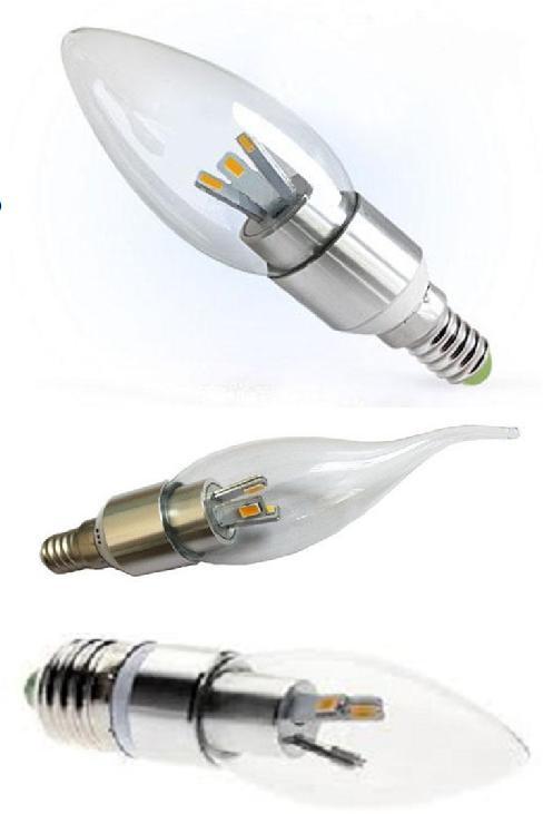 B14 B22E14E27cs-3w6 B22 E14 E27 E40 Candle Light 3w Clear EOR B22 Candle Light 3w 3 prong Clear Glass Cool White SE 3w LED Candle Light that replaces a 25W Incandescent Candle 2.