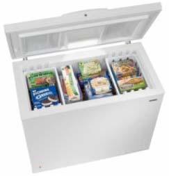 33 46-16922 White Kenmore 8.8 cu. ft. Manual Defrost Chest Freezer This 8.8 cu. ft. manual defrost chest freezer holds up to 308 lbs. of food while providing excellent features and benefits.