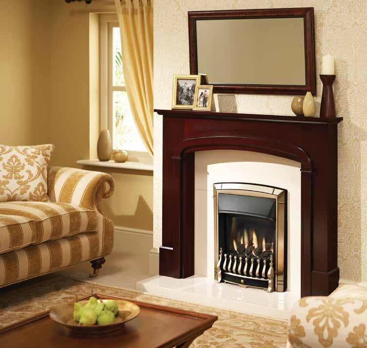 12 Dream Full Depth Homeflame The Dream full depth Homeflame is a traditionally styled gas fire available in black, chrome or pale gold to suit any room setting. With an impressive heat output of 3.