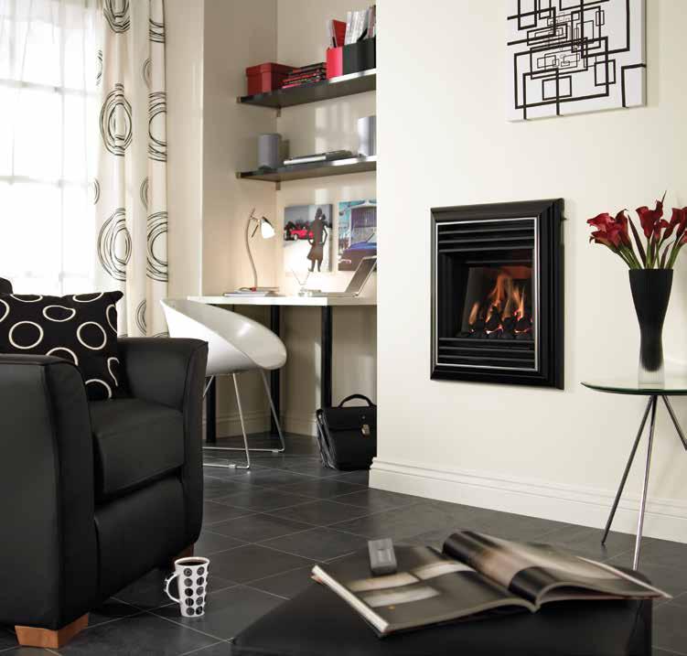 14 Harmony Full Depth Homeflame The Harmony full depth Homeflame gas fire offers both modern design and high efficiency.