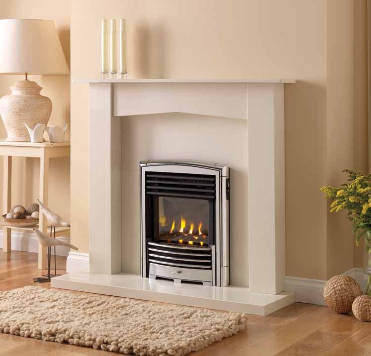 17 Petrus Slimline Homeflame The contemporary choice in the Homeflame slimline range, Petrus has a polished cast fascia and is available in black chrome or silver chrome finishes.