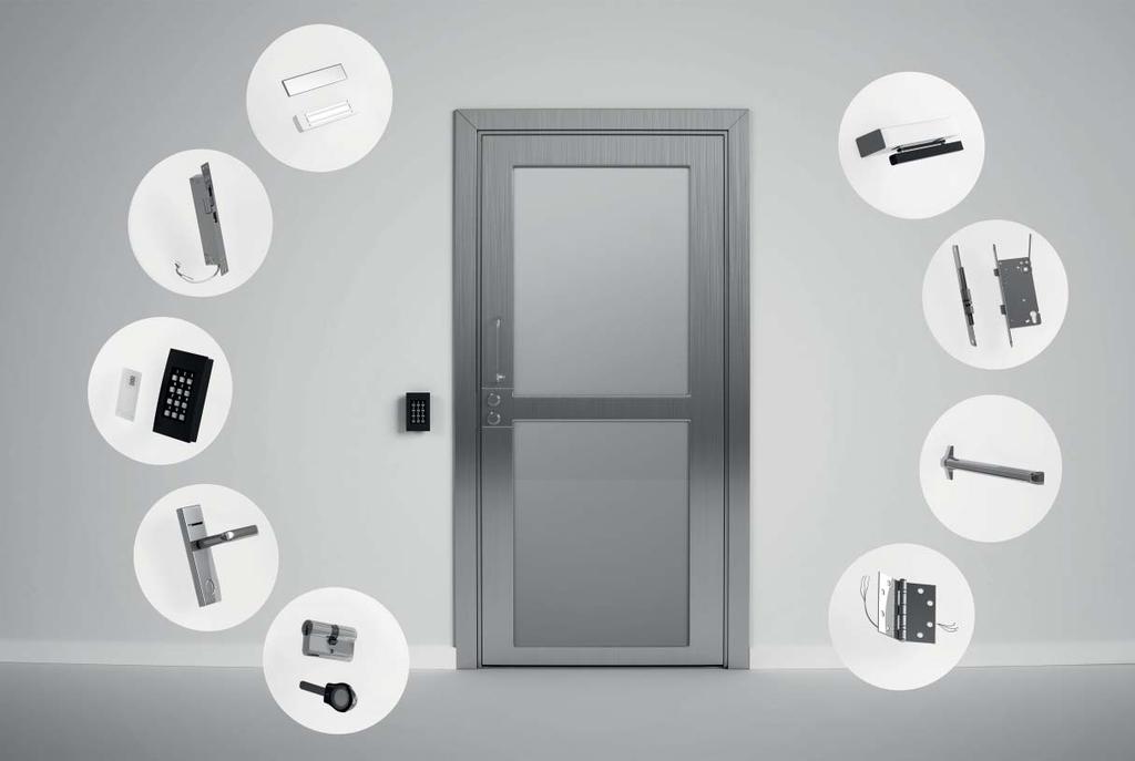 They may also include security doors, high-security cylinders, mechanical cylinders, handles, hinges and internal doors in the offices.