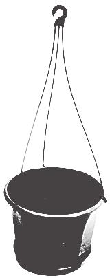 Hanger Blk, Grn, or T/Cotta 100 HANGING BASKETS - Wire SIZE No.