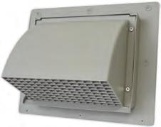 HVAC VENTING Wall Caps RRAIN SCREEN WC Series Intake and Exhaust Wall Cap Vents The Primex Wall Cap Series (WC) is ideal for exhaust and intake