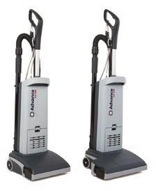 15P Single-motor Upright Carpet Vacuums 11.5 or 14.5 inch cleaning path Powerful 1,000 Watt, 2-stage motor Ad