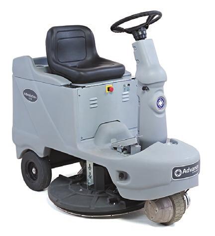 25 hp motor produces an exceptional shine One-Touch burnishing with three pad pressure settings Passive dust control standard; active dust control