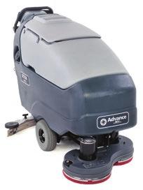 Walk-Behind & Stand-On Automatic Scrubbers Adfinity X20C & X24D Automatic Scrubbers 20 inch cylindrical or 24 inch disc scrub paths, with