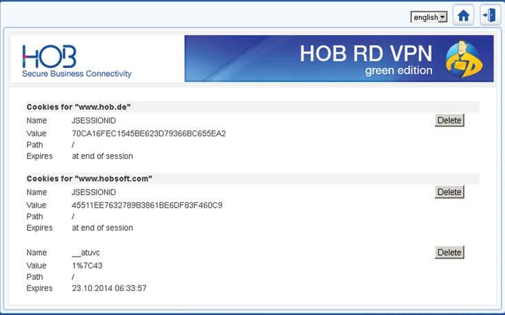 HOB RD VPN HOB RD VPN Navigation Screen Web Server Gate Flyer - click hide or show to have the Web Server Gate Flyer displayed or not. 5.2.4.