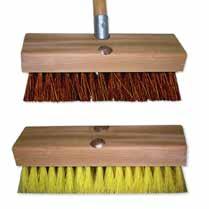 Deck Scrubs & Utility Brushes CLEAIG SOLUTIOS Deck Scrubs with Wood Block Multipurpose design allows for effective cleaning in open work areas, under tables, sinks and equipment.