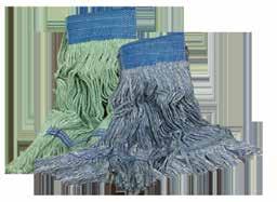 CLEAIG SOLUTIOS Wet Mops RECOMMEDED FOR USE WITH: 002-003 00 Cotton Cut-End Mop Heads 5 ply industrial yarn design made from recycled cotton content garment.