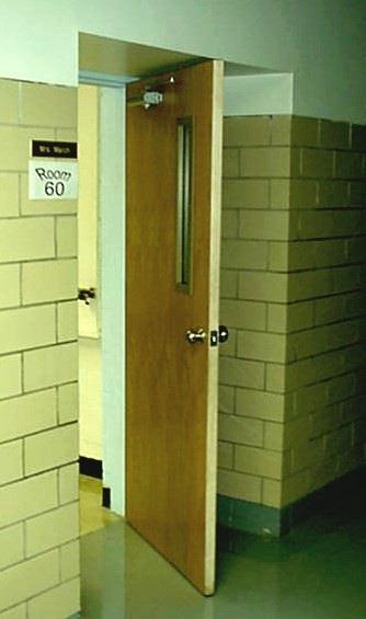 Examples of Advanced Technology: Door Ajar Notification Monitor for doors that are propped open or in the ajar position.