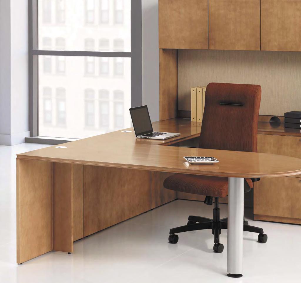 VENEER DESKS Arrive and Ignition inspired by Autumn palette, page 261 Arrive You ve Made It Leadership becomes you, and you want an office that does the same.