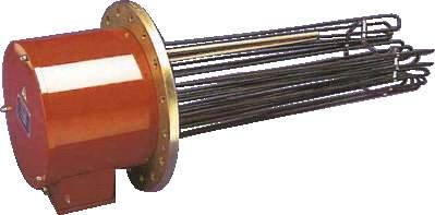 IMMERSION HEATERS FIXED ROD ELEMENTS The rod element is made up of a resistance heating coil surrounded by compacted magnesium oxide powder enclosed in a tubular metal sheath.