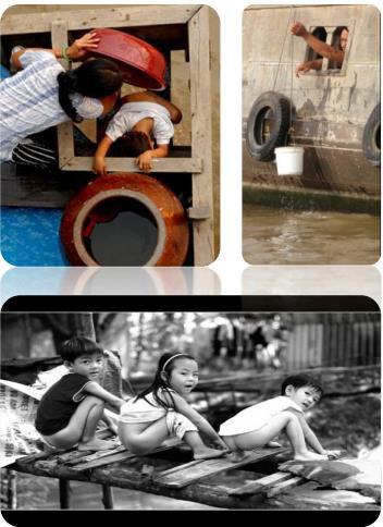 FLOATING HOUSES FLOATING VILLAGE Current status of floating houses in Vietnam Long term historical tradition Using simple structures and