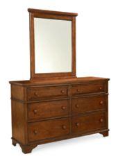With a slightly distressed cherry finish and extras like mesh doors on the Desk Hutch
