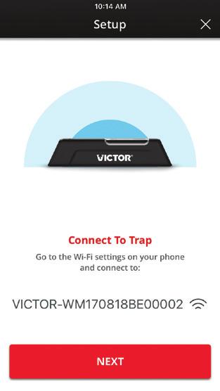 5. Connect Trap to Wi-Fi Press the