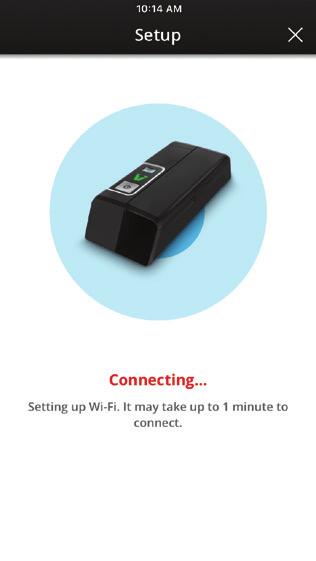 6. Reconnect Mobile Device to Wi-Fi (Continued) Press the