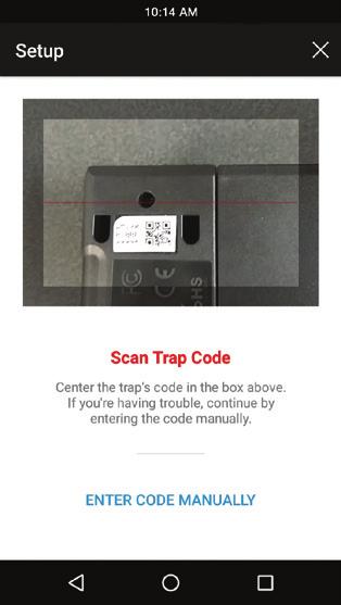. Scan Trap Code Center the trap s code in the window on the screen.