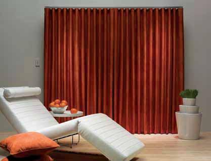 STRAIGHT TRACKS Curtains add a soft, elegant touch to your décor.