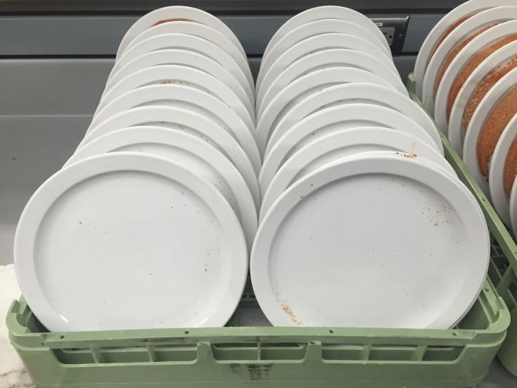 Twenty plates were used for each test replicate. Tests were performed with 120⁰F, 100⁰F, and 70⁰F water.