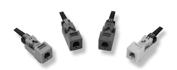 The MT-RJ SECURE Cabling System features molded slots on the plug and molded keys on the latching jack to reduce the chance of unauthorized connections.
