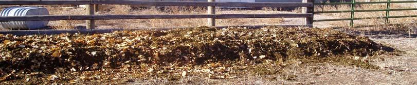 waste (wood shavings and horse manure) and