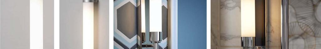 MAIN LINE SCONCE Light up a guestroom and create a striking effect with classic sconces available in six