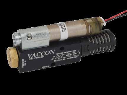 Modular Venturi Vacuum Pumps w/ Integral Solenoid Valve Min Series Min Series Venturi Vacuum Pump with Integral Solenoid Valve and Silencer VP01BV VP01BV-60H Ideal Applications: Small part pick &