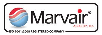 Please consult the Marvair website at www.marvair.com for the latest product literature. Detailed dimensional data is available upon request.