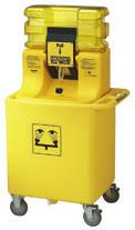 bottle of preservative and inspection tag On-Site waste cart High-visibility yellow Captures used fluid, 6-gallon capacity Tapered sump, easy to drain On-Site heater jacket Protects against freezing: