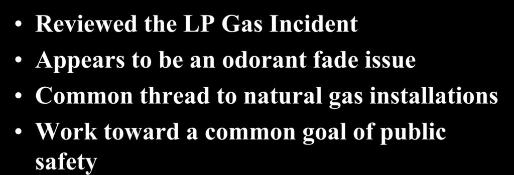 Common thread to natural gas