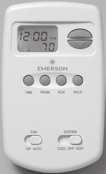 Selectable Celsius or Fahrenheit temperature display. Includes B/O terminals. Electronic accuracy. 1F78-151 Electrical Rating: Hardwire.