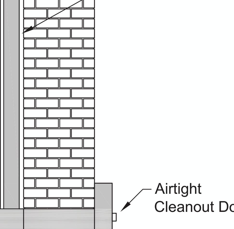 5.4 MASONRY CHIMNEY : Ensure that a masonry chimney meets the minimum standards of the National Fire Protection Association (NFPA) by having it inspected by a professional.