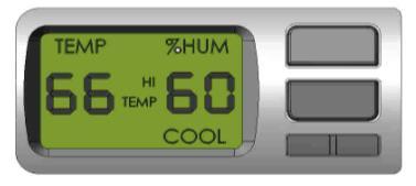 remain on screen until humidity falls below the High Humidity Alarm set point (Setting 5).