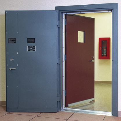 weather tight metal day door that is equipped with the following features: Upper and Lower