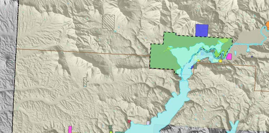 and Game Idaho Department of Lands USA USDA Forest Service USDI-Bureau of Land Management Towns FIGURE 2 Post Falls HED Overview Map