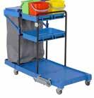 COMPLETE CLEANING CHARTS / COMPLETE REINIGUNGSWAGEN / CHARIOTS DE NETTOYAGE COMPLETS GONISA 36 TROLLEY x dustbin cover x 60