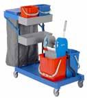 blue - yellow - green and gray handle, x Mop holder base GONISA 5 TROLLEY x dustbin cover x 60 liters, x poly bag 0 liters, x